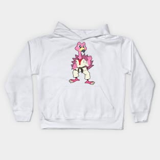 Comic Flamingo does Karate Kids Hoodie